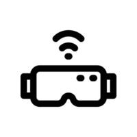 vr glasses icon. vector line icon for your website, mobile, presentation, and logo design.