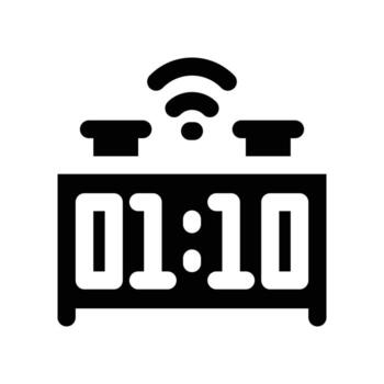 digital reloj icono. vector glifo icono para tu sitio web, móvil, presentación, y logo diseño.