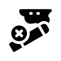 no smoking icon. vector glyph icon for your website, mobile, presentation, and logo design.