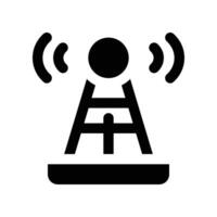 antenna icon. vector glyph icon for your website, mobile, presentation, and logo design.