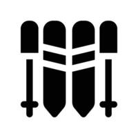 ice ski icon. vector glyph icon for your website, mobile, presentation, and logo design.