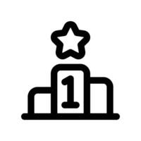 podium icon. vector line icon for your website, mobile, presentation, and logo design.