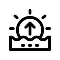 sunrise icon. vector line icon for your website, mobile, presentation, and logo design.