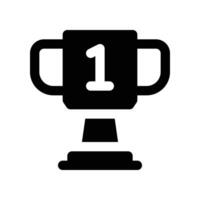 trophy icon. vector glyph icon for your website, mobile, presentation, and logo design.