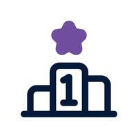 podium icon. vector dual tone icon for your website, mobile, presentation, and logo design.