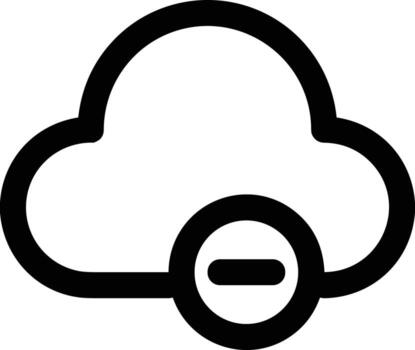Cloud icon symbol vector image. Illustration of the hosting storage design image