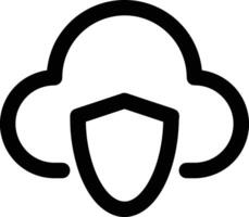 Cloud icon symbol vector image. Illustration of the hosting storage design image