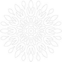 AI generated Indian blanket  outline silhouette vector