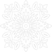 AI generated Indian blanket  outline silhouette vector