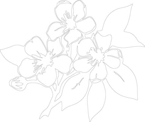 AI generated mock orange  outline silhouette