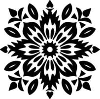 AI generated Indian blanket  black silhouette vector