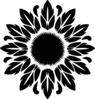 AI generated Indian blanket  black silhouette vector