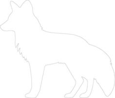 AI generated mammal  outline silhouette vector