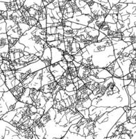 silueta mapa de bochum Alemania. vector