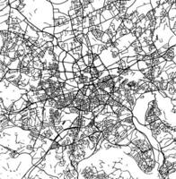 silueta mapa de essen Alemania. vector