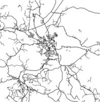 silueta mapa de karlovac Croacia. vector