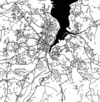 silueta mapa de kiel Alemania. vector