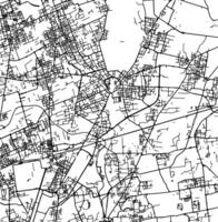 silueta mapa de monza Italia. vector