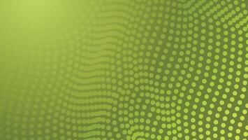 abstract green background with flow dots pattern vector