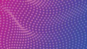 abstract background with pink and purple gradient color and curve dots pattern vector