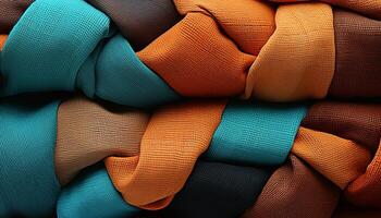 ai generado vibrante de colores textiles crear un limpiar fondo para Moda diseño generado por ai foto