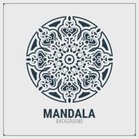 plantilla de diseño de fondo plano mandala vector