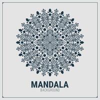 Mandala flat background design template vector