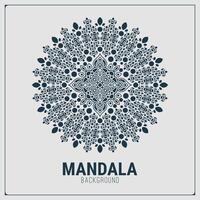 Mandala flat background design template vector