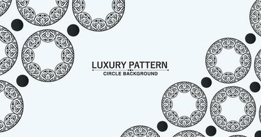 Elegant dark ornament pattern background vector