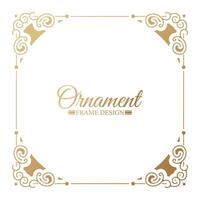 Elegant decorative frame design background vector