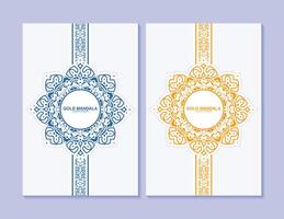 colorful mandala cover design template vector