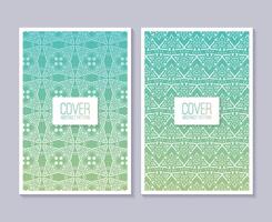 gradient geometric pattern cover design vector