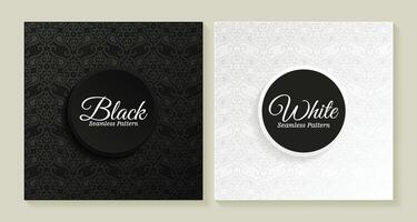 black and white pattern background vector