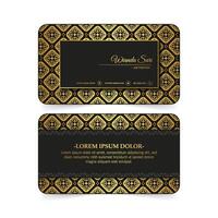 elegant gold pattern card design vector