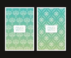 gradient geometric pattern cover design vector