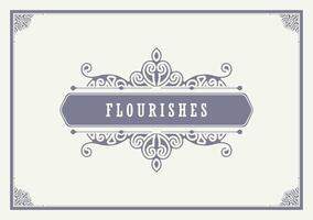 vintage ornamental frame collection vector