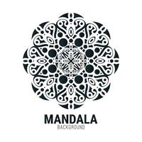 plantilla de diseño de fondo plano mandala vector