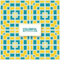 Colorful abstract geometric pattern design vector