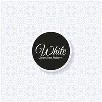 elegante diseño de patrones sin fisuras en blanco vector