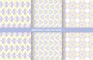 pastel color seamless pattern collection vector