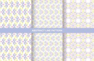 pastel color seamless pattern collection vector