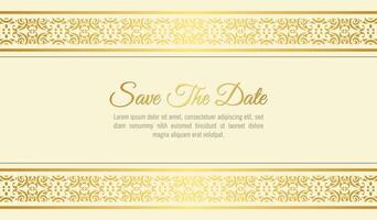 Elegant Invitation decorative frame design background vector