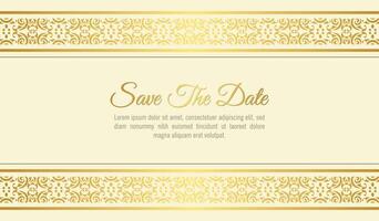 Elegant Invitation decorative frame design background vector