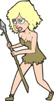 Cartoon-Höhlenmädchen png