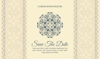 Invitation card vector design vintage style