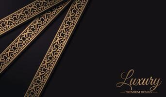 Elegant pattern style dark background vector