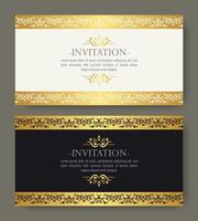 luxury invitation background style ornamental pattern vector