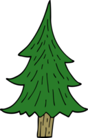 cartoon doodle pine trees png