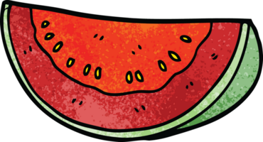 cartoon doodle watermeloen png