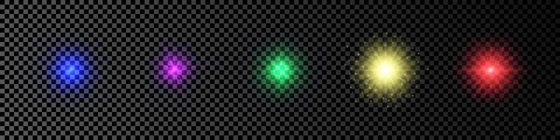 Light effect of lens flare vector